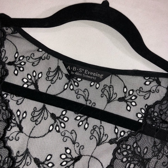 A.B.S. Evening by Allen Schwartz | Black Dress SzM - Picture 4 of 6